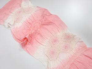 正絹　絞り　帯揚げ